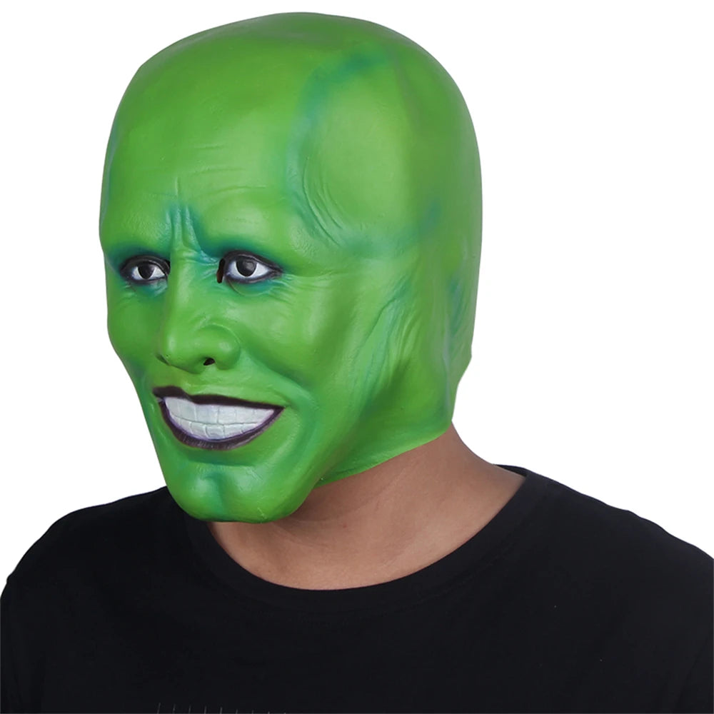 ´The Mask´ Funny Green Latex Mask Jim Carrey Movie Cosplay Headgear Halloween Superhero Fancy Dress Clothing Accessories