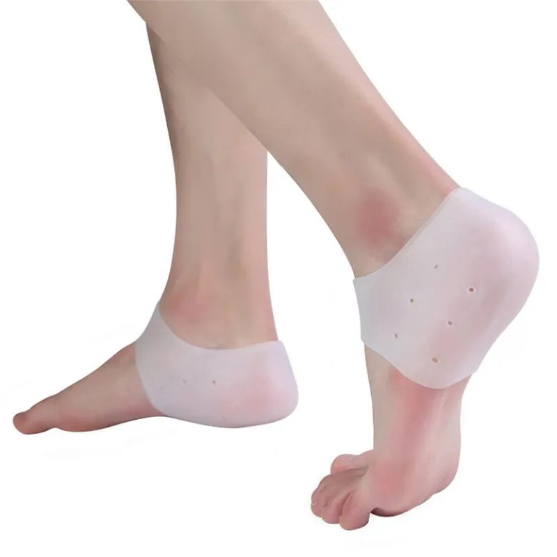 "Revitalize Your Feet with 2Pcs Moisturizing Gel Heel Socks - Say Goodbye to Cracked Foot Skin!"