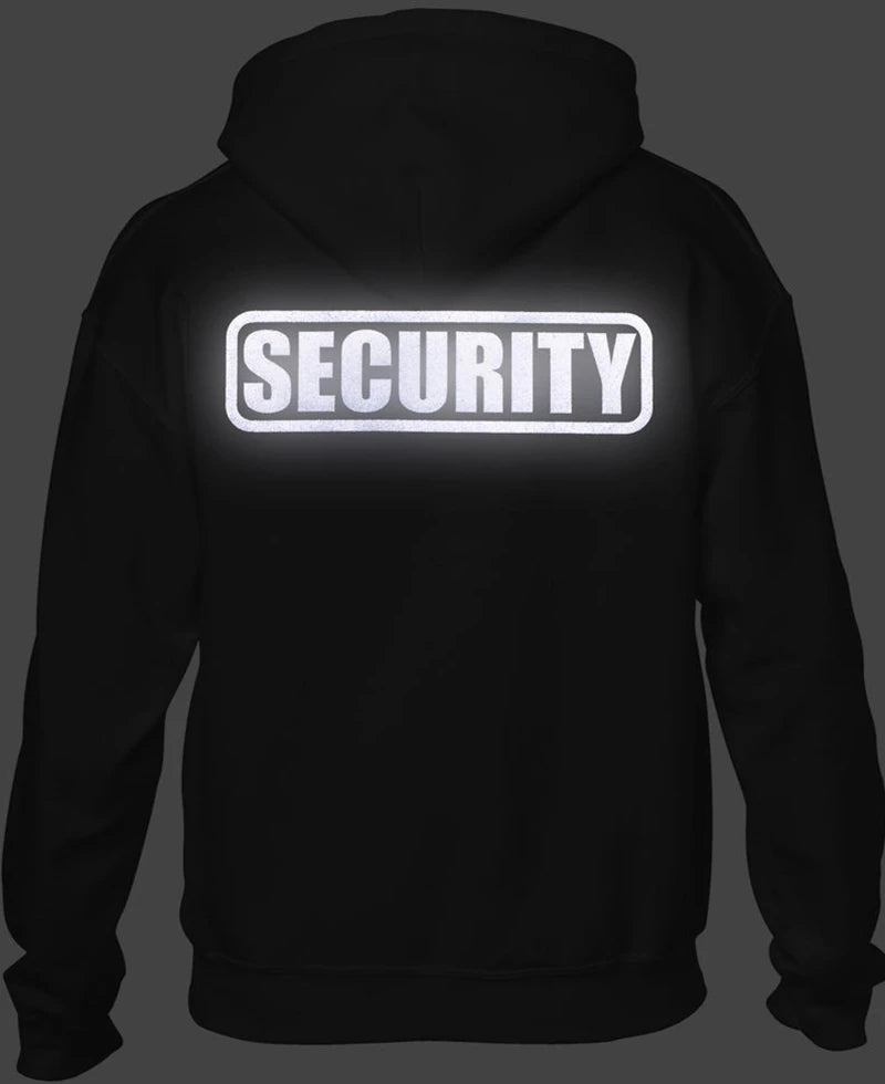 Men'S Hoodies Reflective Hoodies Sweatshirts with Security Unisex Hoodies Jacket Thick Fleece Fashion Tops