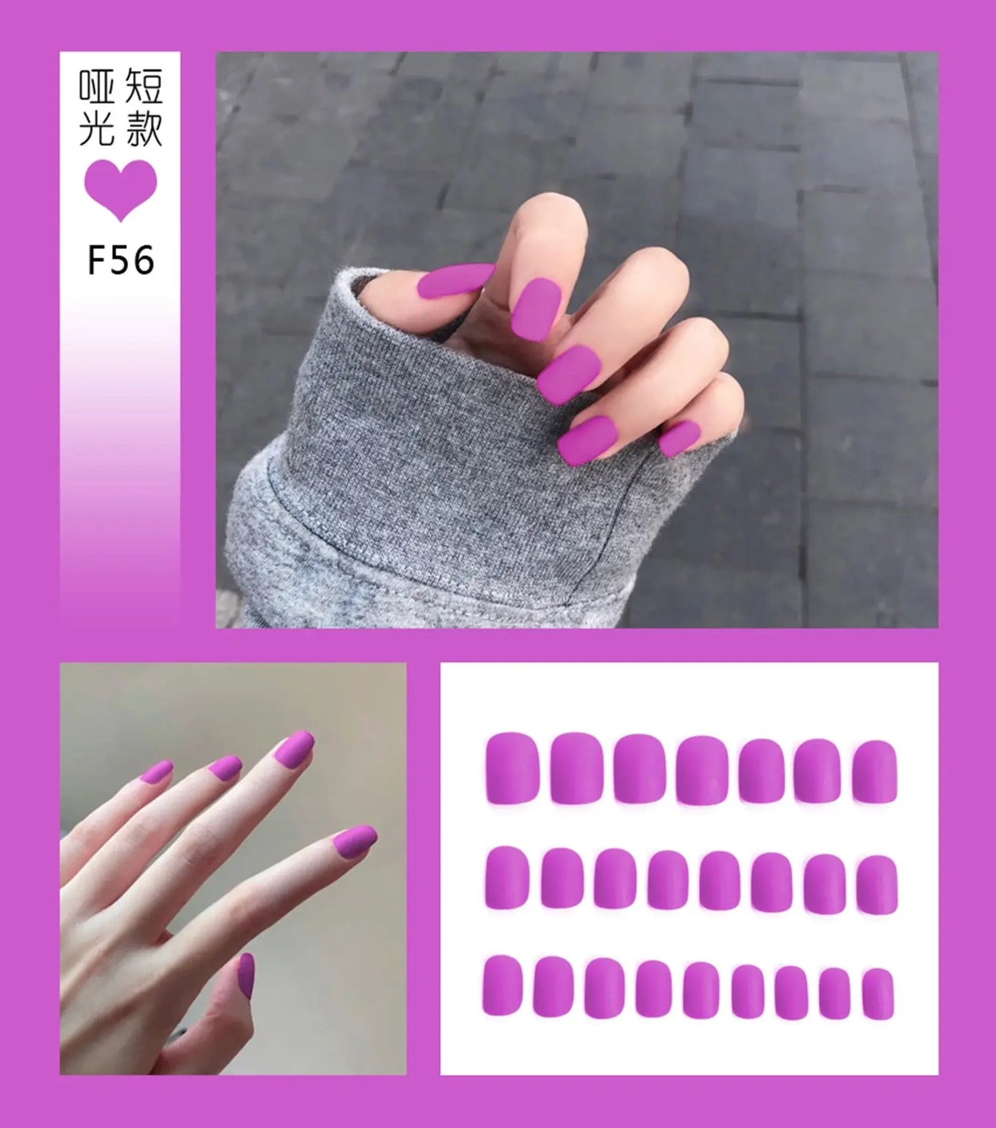 24Pcs Designed Fake Nails Extension Artificial Full Cover for Short Decoration Press on Ballerina False Nails Art Tips Tools